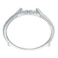 Carat T.W. Brilliance Fine Nakit Diamond EnhinCers Ring u 10kt bijelom zlatu, veličina 9