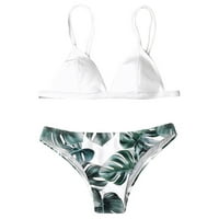 Komplet kupaćih kostima s printom lišća Push-up kupaći kostimi s podstavom Ženski kupaći Bikini odjeća za plažu