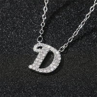 Pismo privjesak Dijamantna ogrlica muškarci lanac Ženski lanac Privjesak za kapitalno pismo Privjesak nakit hmelj