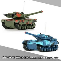 Skala 333-911 dva infracrvena borbena tenka s daljinskim upravljačem igračke za djecu