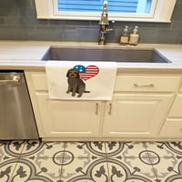 Doodle trobojni patriotski bijeli kuhinjski ručnik Set