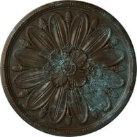 Stropni medaljon od $ 40 $ 7 8$, ručno oslikana brončano plava patina