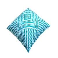 Dekorativne četvrtaste pamučne jastučnice s naglaskom na kaleidoskopu od drvene vune (16 16