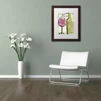 Zaštitni znak likovna umjetnost Degustacija vina IV Canvas Art by Color Bakery White Matte, drveni okvir