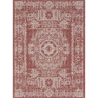 Jedinstveni tkalački stan istrošen vremenom, unutarnji i vanjski tradicionalni tepih hrđavo crvene i sive boje