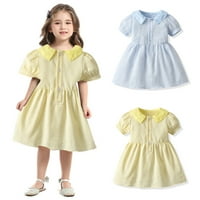 Toddler Kids Summer Beach haljina proljetna boja princeza cvjetna casual Sundress Uskrs Uskrs 1-6y