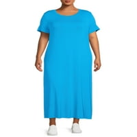 Ženska haljina veličine & veličine plus s bočnim prorezom