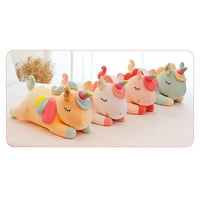 Plišani plišani jednorog slatke igračke za jastuke s duginim krilima poklon za djevojčice ružičasta bijela žuta