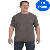 MENS 6. OZ. Majica s džepovima s tagless comfortsoft h