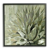 Zeleni botanički apstraktni listovi botaničko i Cvjetno Slikarstvo umjetnički tisak u crnom okviru zidna umjetnost