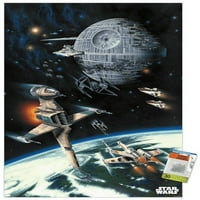 Zidni poster Ratovi zvijezda: Povratak Jedija-svemirska bitka s gumbima, 22.375 34