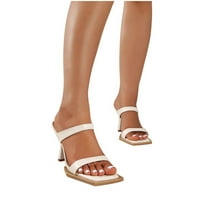 Aufmer Clearcen Summer Cipele Ženske sandale s visokom potpeticom s tankim sandalama i papučama