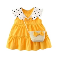Djevojčica haljina Kids Baby Polk Dot Bag bez rukava bez rukava za djevojčice odjeću za malu djecu princeza suknja