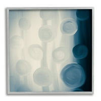 ; Bogati plavi apstraktni krugovi moderni dizajn krugova uokvirena zidna umjetnost, 12, dizajn Aimee Brinkman