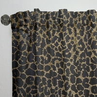DesignArt 'Leopard Fur Safari uzorak III' Moderna zavjesa u sredini stoljeća