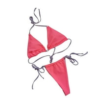 Ženske solidne dvodijelne odjeće za plažu bikini