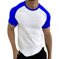 Muškarci majice proljetno ljeto casual sportski patchwork Okrugli vrat Majica muške jednostavne ulične odjeće