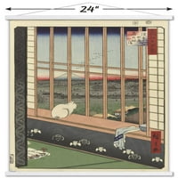 Rižina polja Asakusa - Torinomachi zidni plakat s magnetskim okvirom, 22.375 34