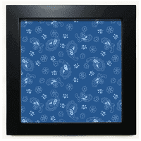 Uzorak Plavo nebo Noćna točka tradicionalni crni kvadratni okvir za slike zidna ploča