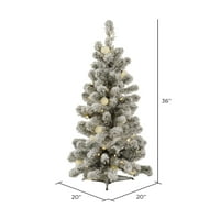 Umjetno božićno drvce od Kodiak smreke od 9', čisto bijela LED svjetla