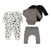 Little Star Organic Baby Unise Mi & Match Romper Bundle Poklon set, Veličina novorođenčeta - mjeseci