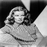 Katharine Hepburn u crno-bijelom tisku fotografija