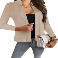 Women Blazer jakne casual lagane duge rukave otvoreni prednji ured ureda Blazers odijela