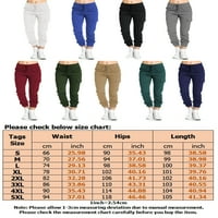 Ženske Ležerne teretne hlače s elastičnim strukom, ženske široke hlače, obične ljetne hlače s ravnim nogavicama,