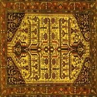 Tradicionalni pravokutni perzijski tepisi u žutoj boji za prostore tvrtke, 2' 4'