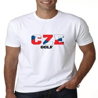 Češka-Golf-Olimpijske igre-Rio de Janeiro - Muška siva majica sa zastavom