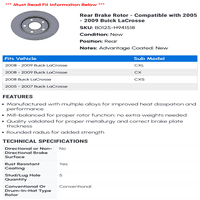 Stražnji kočioni disk-kompatibilan s-MK 2008