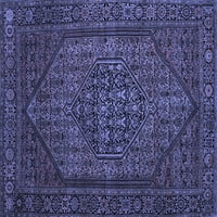 Tvrtka alt pere u stroju tradicionalne prostirke za prostore kvadratnog presjeka u perzijskoj plavoj boji, površine