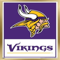 Minnesota Vikings - zidni plakat s logotipom, 14.725 22.375