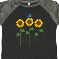 Inktastični suncokret vrt i poklon za ptice malu majicu ili majicu majice majice