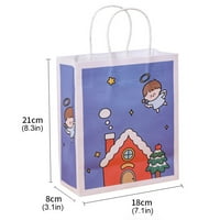 Postavite božićne poklon vrećice prijenosne vrećice za omatanje papira