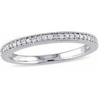 Carat T.W. Diamond Sterling Silver Polu-državni prsten