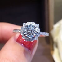 modni prsten od cirkona u obliku kruške i kapi za zabavu, ženski svadbeni prsten za medeni mjesec, 9 - inčni 6-inčni