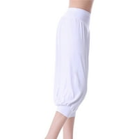 Ženske hlače s visokim strukom Hlače s širokim nogama Vježbajte joga teretane hlače ljetne modne hlače za dame