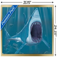 Vincent Hee-plakat na zidu ugriza morskog psa, 22.375 34