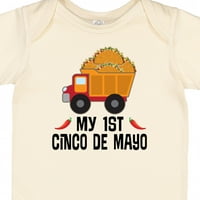 Inktastic First Cinco de Mayo Taco poklon dječak ili djevojački bodi
