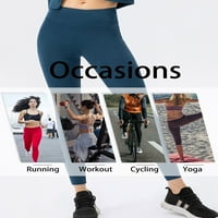 ECCOMOMUM Ženske sportske gamaša s džepnom tijesnom sportskom odjećom za vježbanje joge