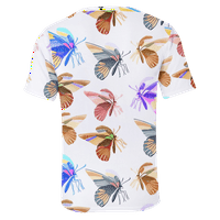Ženske majice s grafičkim printom leptira s kratkim rukavima s okruglim vratom