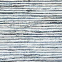 Umjetnički tkalci Thorburn Blue 2'6 8 'Tepih Striped Striped Area prostirka