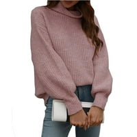 Veliki džemperi za žene, modni ženski puloveri s dugim rukavima, Casual džemperi s visokim vratom, dresovi od
