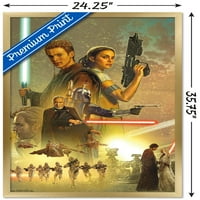 Ratovi zvijezda: Napad klonova-blagdanski zidni poster, 22.375 34