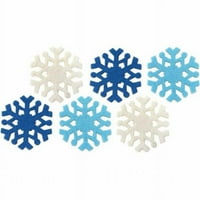 Dimenzije proizvoda od filca, laserski izrezane snježne pahulje-plava, svijetloplava i bijela 6 kg