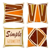 Navlake za jastuke s geometrijskim printom serije Bucket apstraktna jastučnica za kućnu sofu od kože breskve