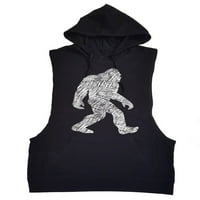 Muška skica Bigfoot Black Tank Top Hoodie X-Large Black