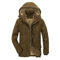 Muška jesen / zima modna ležerna jakna s patentnim zatvaračem sa stereo džepom Plus baršunasta jakna obložena