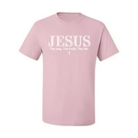 Divlji Bobbi Isus je na putu. stvarno. Majica s grafičkim printom u donjem rublju, svijetlo ružičasta, Srednja
